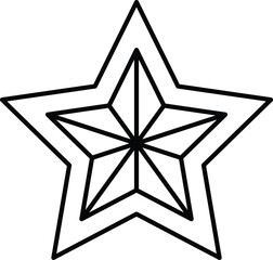 Shining Christmas Star Icon Symbolizing Holiday Traditions, Festive Decorations, and Spiritual Guidance