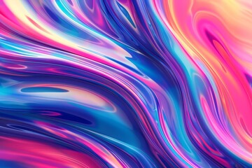 Fototapeta premium Flowing Neon Paint Pattern, Liquid Acrylic Flowing Texture Background, Fluid Colors Texture