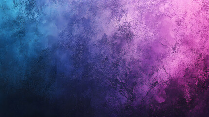 Fototapeta premium Grainy background in blue purple, grunge texture noise gradient, abstract background for banner, poster, cover