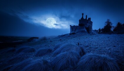 Obraz premium Poblado abandonado del pasado, entre niebla