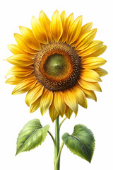 Obraz premium digital painting look awesome sunflower