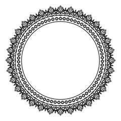 Damask Round Wreath circular round ornament floral Abstract pattern, Classic Victorian traditional style, illustration Vintage Design, Floral frames, Mandala, Antique, Moroccan frame