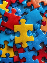 World Autism Awareness Day, symbols of acceptance, ample copy space