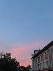 Rosaroter Sonnenuntergang