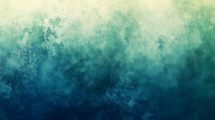 Fototapeta premium Grainy background in blue green, grunge texture noise gradient, abstract background for banner, poster, cover