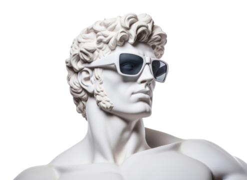 PNG Greek sculpture angle wearing sunglasses accessories accessory female.