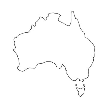 recommend clip art: Australia Outline map