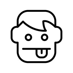 Funny face icon