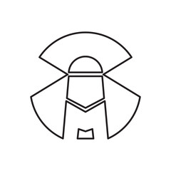 outline alphabet m lighthouse logo