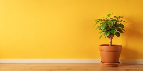 Fototapeta premium Indoor Plant Minimalist Office Interior Design