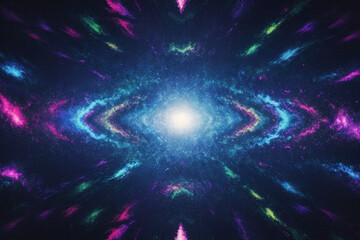 Trippy spacey background with galaxy in background and lovely little stars