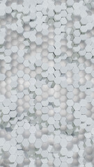 Abstract white background made of hexagons.  