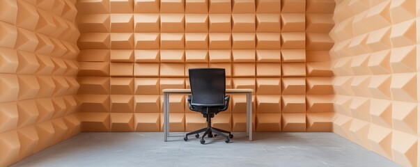 Inside a soundproofed warehouse, highlighting acoustic design in industrial spaces