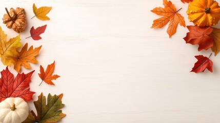 Minimalist Thanksgiving design with festive tones