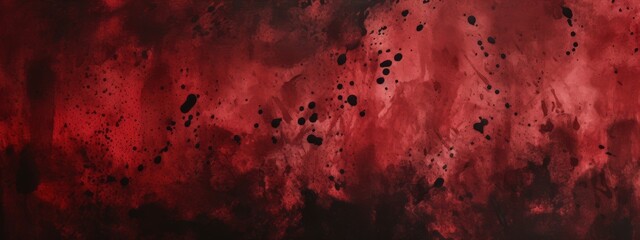 A deep red background with a lightly and evenly distributed black watercolor spread effect.