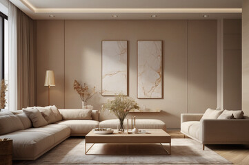 Modern interior living space 