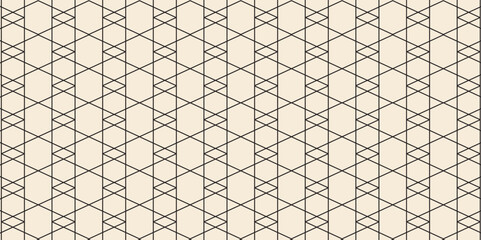 Vector seamless rhombus pattern. Abstract geometric background. Stylish fractal texture.