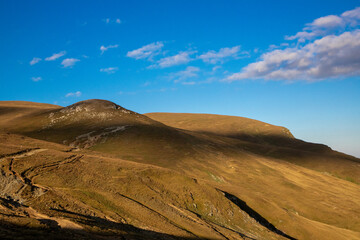 Landscape seen from the plateau of the Bucegi mountains - Romania