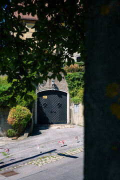 Brick door in Austria, Vienna 
