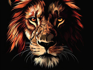 Fototapeta premium Lion headshot