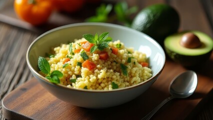 Fresh Couscous Salad with Vegetables