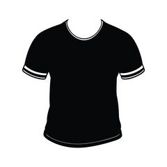free vector black tshirt template design 