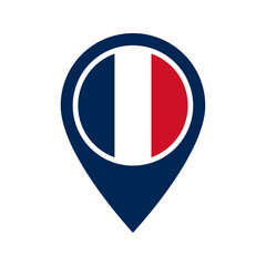 France flag location icon