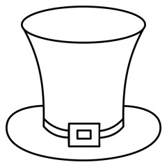 Leprechaun Hat Outline