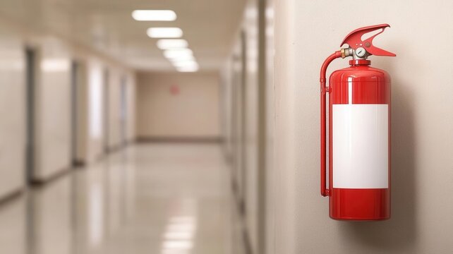 A sign in an office building with regulatory guidelines for fire safety