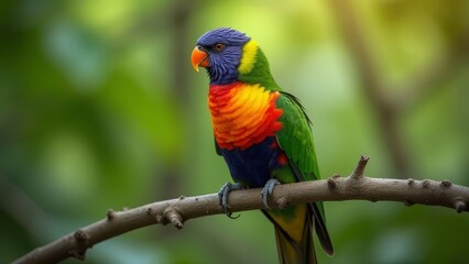 Colorful Rainbow Lorikeet in Nature
