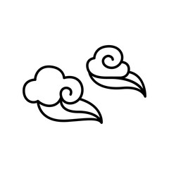 Abstract Cloud , Chinese Cloud , Curl cloud ,Decoration cloud, cloud icon