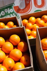 oranges in a market
