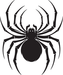 Spider silhouette design vector art illustration
