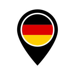 German flag location icon