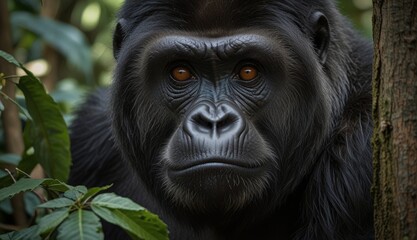 Obraz premium Majestic Gorilla in Natural Habitat