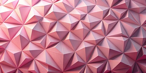 Fototapeta premium Pink Geometric Triangular Pattern, Abstract, Texture, Design, Art
