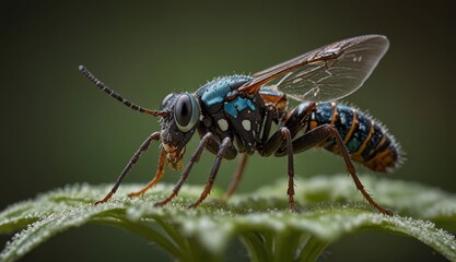 Fototapeta premium Colorful Macro Shot of Insect