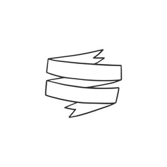 Ribbon element vector illustration
