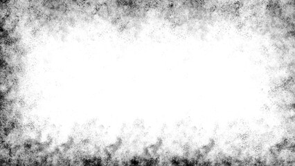 Overlays screen border. Vintage old grunge frame texture.