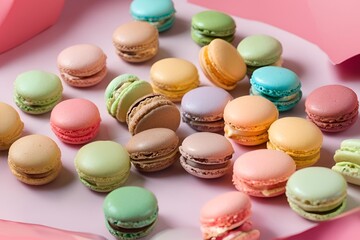 Obraz premium The macarons are fragrant.
