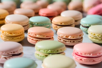 Obraz premium The macarons are fragrant.