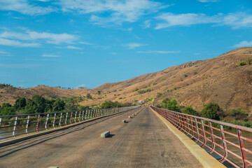 Road through village in central Madagascar