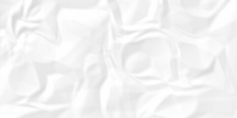 Fototapeta premium Empty white abstract crinkle crumple rough page blank canvas wrinkle paper texture. wrinkle billboard poster, cardboard grunge texture background. 