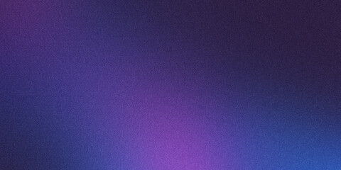 Grainy gradient background in black and purple colors. dark color. Noise texture. abstract purple-black gradient. background design