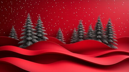 Abstract red Christmas background