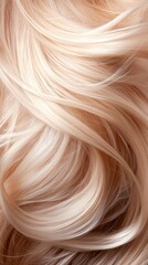 Explain how achieving symmetry in hair texture and shine, as depicted in the image, reflects the importance of balanced hair care routines