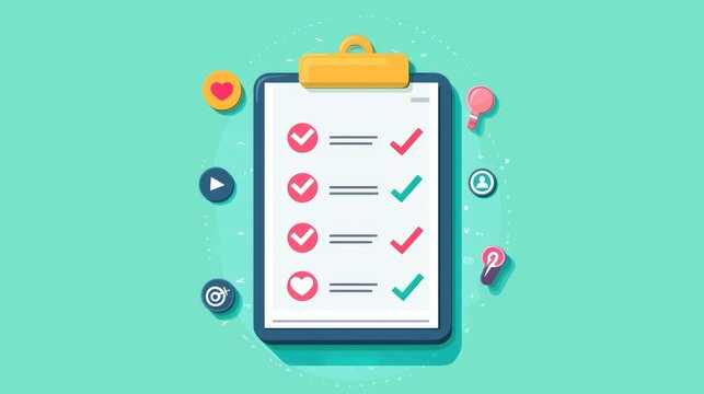 Social media strategy planning with checklist and multimedia content creation tools