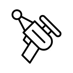Superhero gun icon