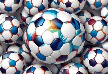 Close up on soccer ball with Different Background