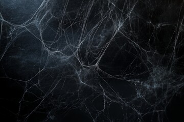 Cobweb texture for Halloween. Spider web with intricate patterns on a dark background